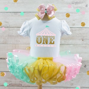 Circus Birthday Outfit Girl Carnival Outfit Circus Birthday Dress Girls First Birthday Circus Tutu Girls Circus Birthday Shirt Clown Outfit