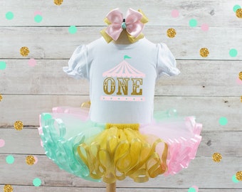 Circus Birthday Outfit Girl Carnival Outfit Circus Birthday Dress Girls First Birthday Circus Tutu Girls Circus Birthday Shirt Clown Outfit