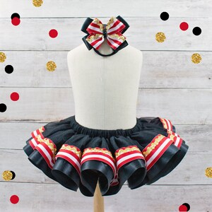 Girls Circus Costume Carnival Outfit Girl Circus Birthday Outfit Ringleader Circus Dress Girls Ringmaster Shirt Circus Birthday Dress image 6