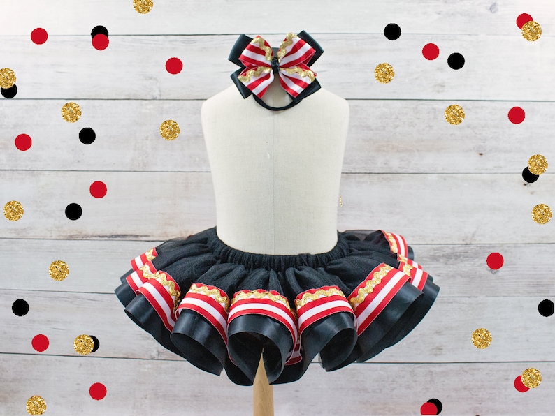 Girls Circus Costume Carnival Outfit Girl Circus Birthday Outfit Ringleader Circus Dress Girls Ringmaster Shirt Circus Birthday Dress image 6