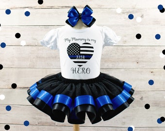 Mommy is My Hero Shirt Daddy Hero Shirt Police Daddy Mom Police Tutu Dad Police Shirt Police Tutu Outfit Hero Mom Hero Dad