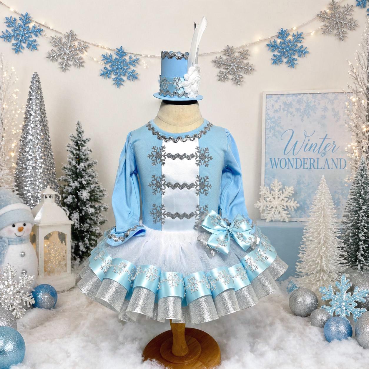 navy blue dress for baby girl Winter Wonderland Pageant Dress main image 1