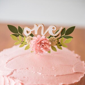 5" Blooming Cake Topper
