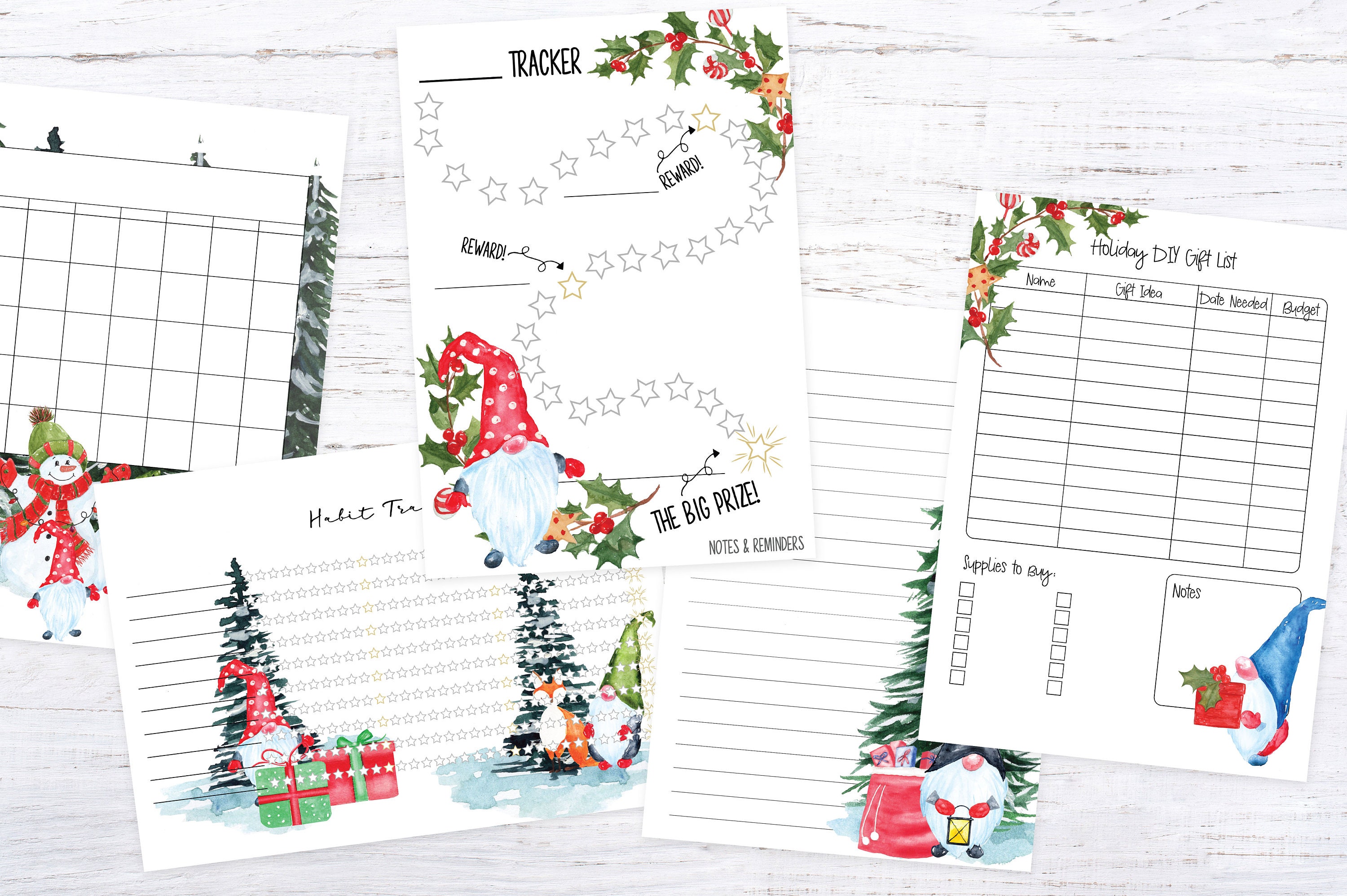 GNOME Planner Mega Bundle Printable Gnome Planner Planner Etsy