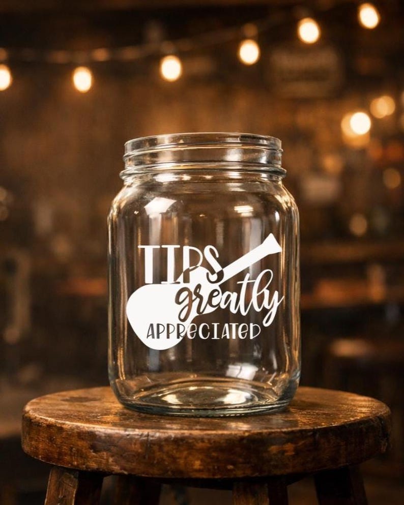 Jar For Tips Tip Jar Digital Sticker Tip Jar Design