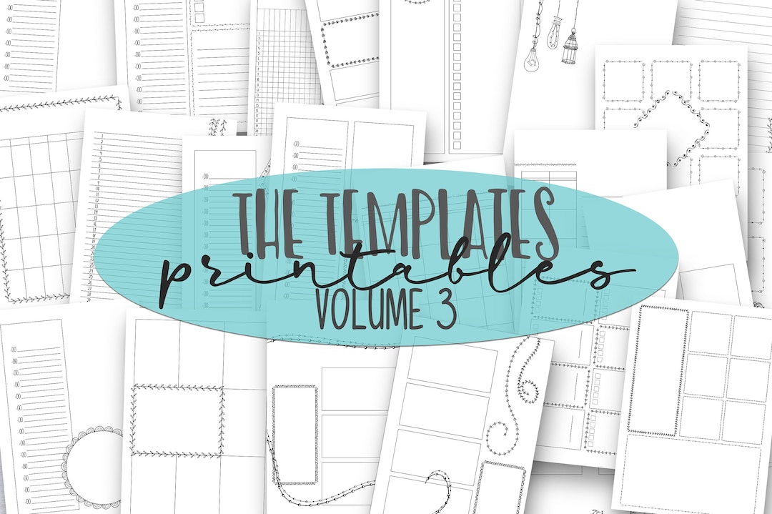 Digital Planner Inserts, the Templates Vol. 3: Planner Printables ...
