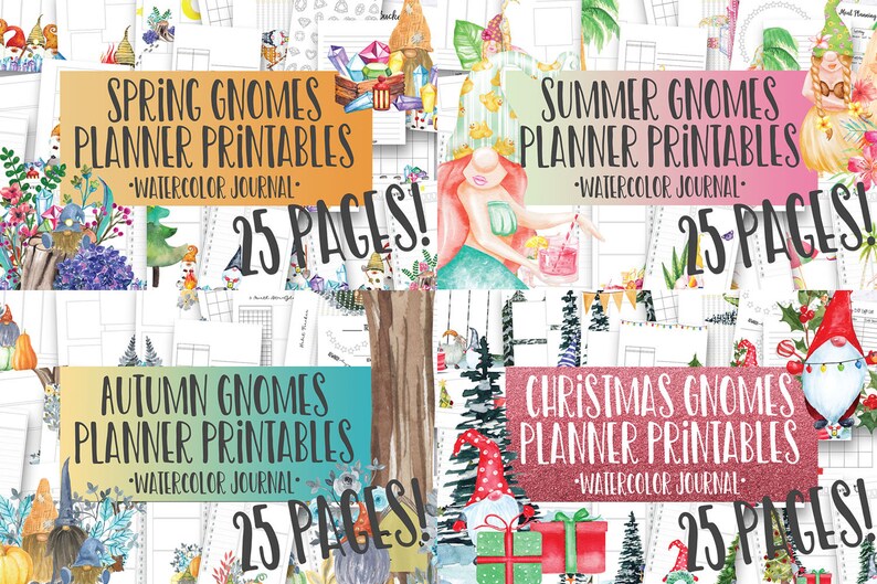 GNOME Planner Mega Bundle: Printable Gnome Planner Planner - Etsy