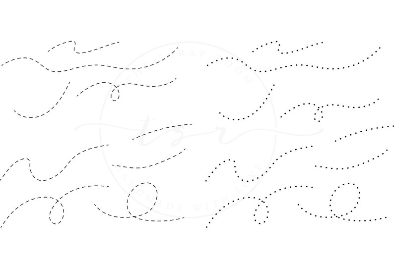Dotted Lines & Dashed Lines SVG Bundle PNG Bundle Dotted Etsy