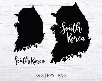 South Korea SVG- High Quality Vector graphic in eps, svg and  png formats-for scrapbooking and crafts & DIY