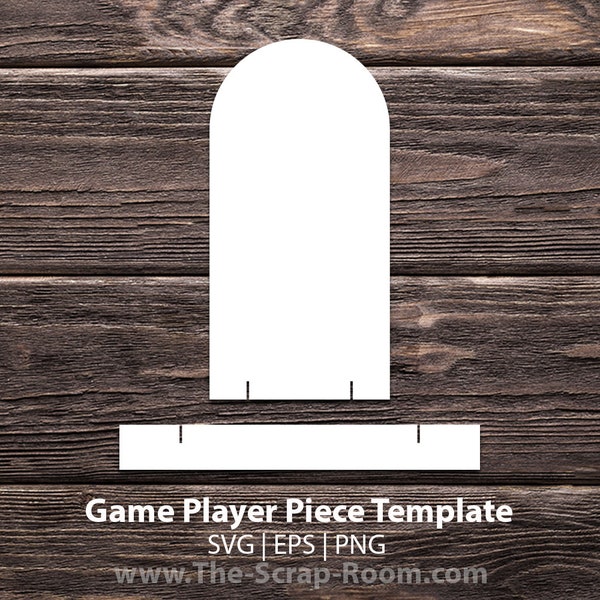 Game Player Piece Template, Blank game player, game piece, diy game, template, pattern, cut file, printable, diy board game pieces