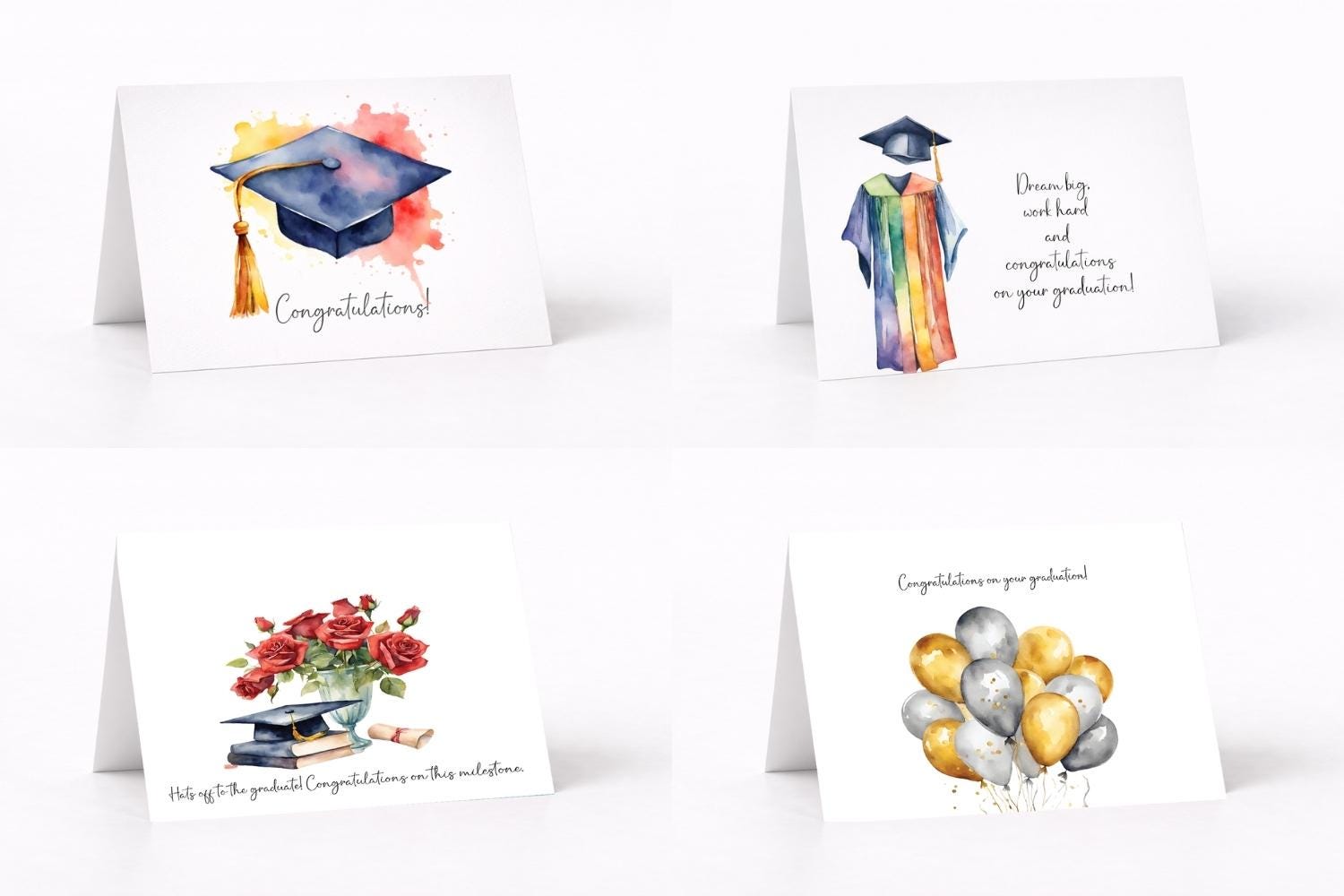 Printable Graduation Card Bundle PDF Card Graduation Card Card Template ...