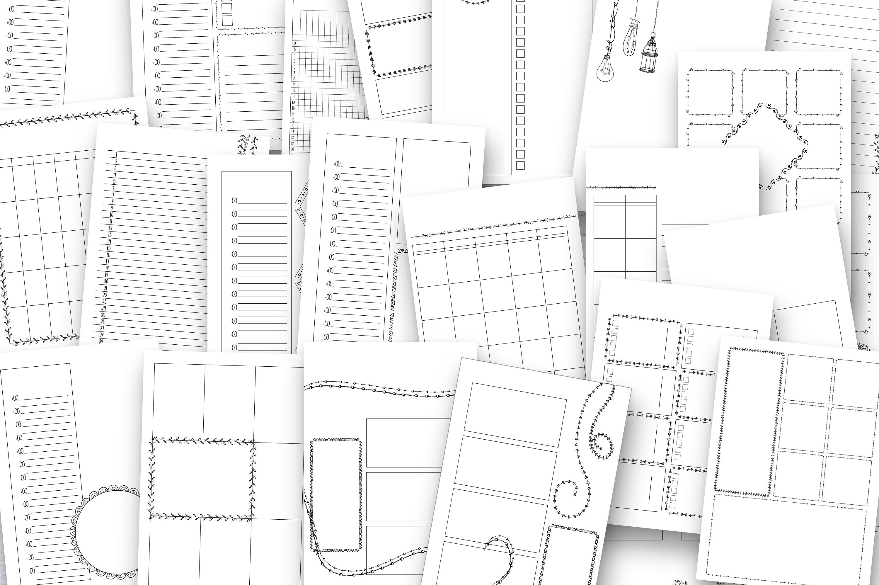 Digital Planner Inserts the Templates Vol. 3 Planner Printables Planner ...