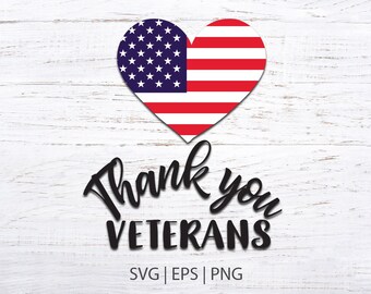 Diseño digital del Día de los Veteranos para artesanos Gracias Veteranos Diseño de archivo de corte SVG