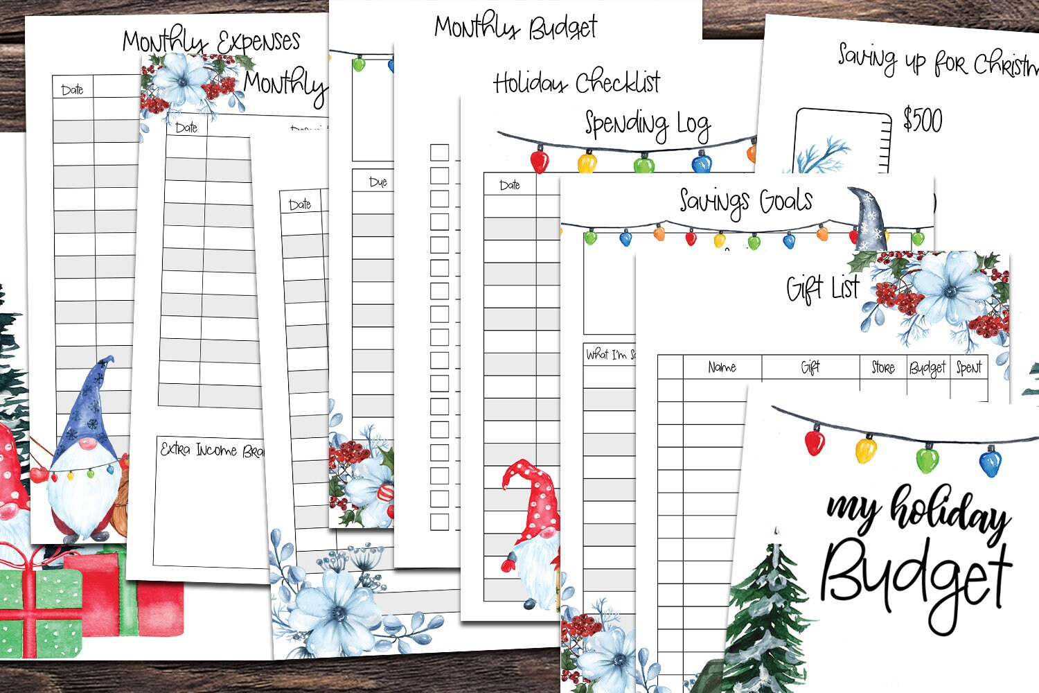 GNOME Planner Mega Bundle Printable Gnome Planner Planner Etsy