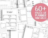 A5 Planner Inserts printable planner kit daily weekly monthly layouts planner printables a5 a6 letter planner templates planner pages refill