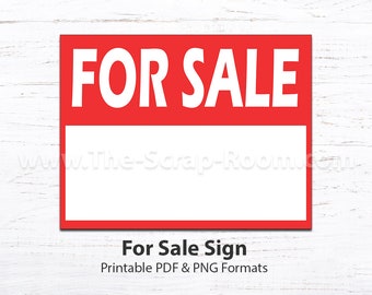 For Sale Sign  Instant Download  Resizable Vector Graphic