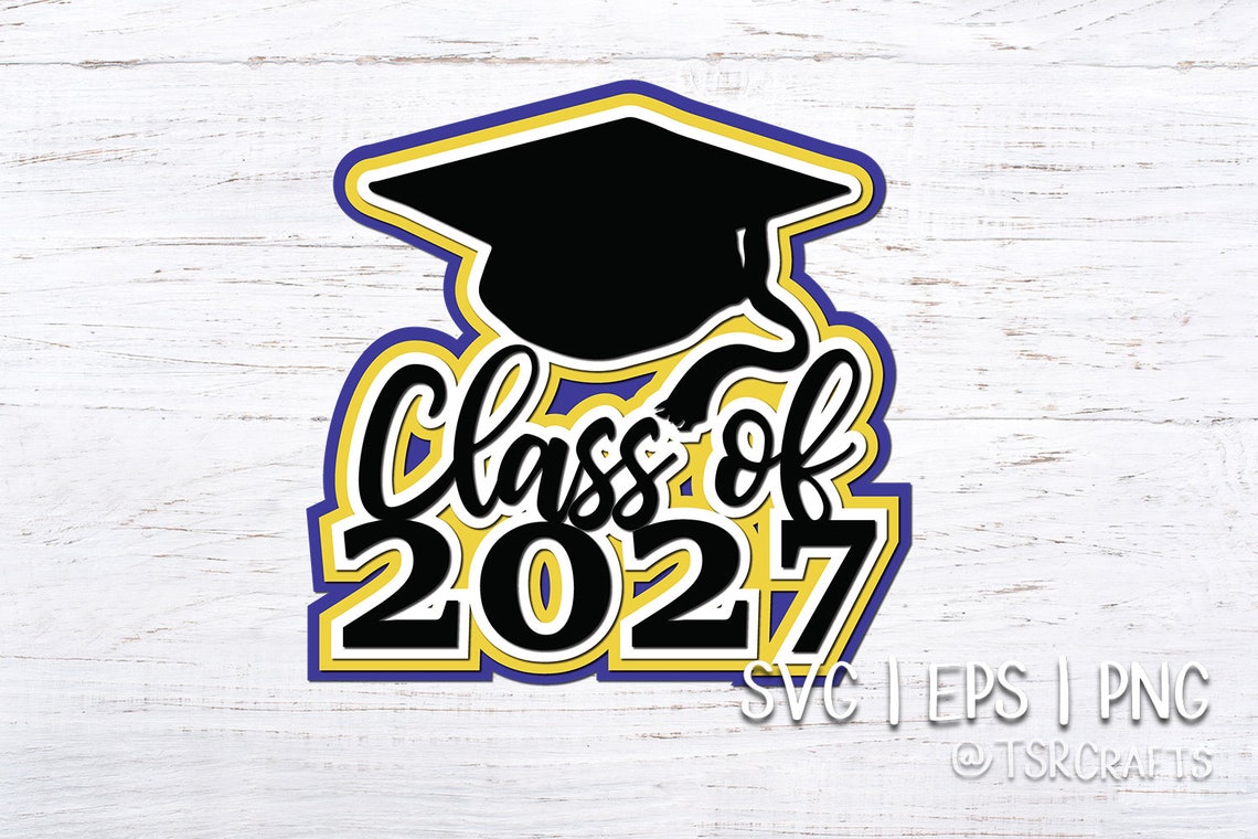 Class of 2027 Mini SVG Bundle Layered svg grad designs Etsy