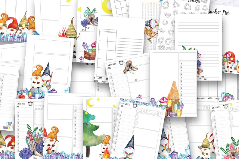 GNOME Planner Mega Bundle: Printable Gnome Planner Planner - Etsy