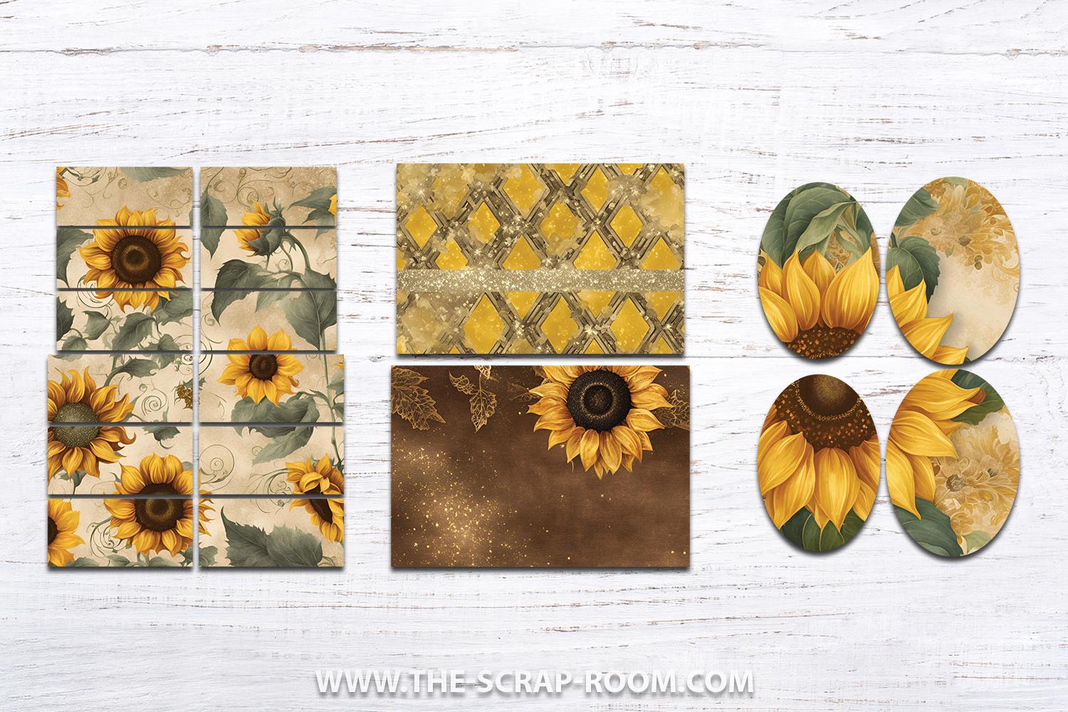 Sunflower Junk Journal Kit Printable Vintage Floral Ephemera ...