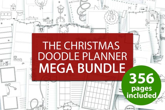 Christmas planner inserts printable planner templates MEGA BUNDLE  Christmas coloring Planner Kit seasonal christmas December planner