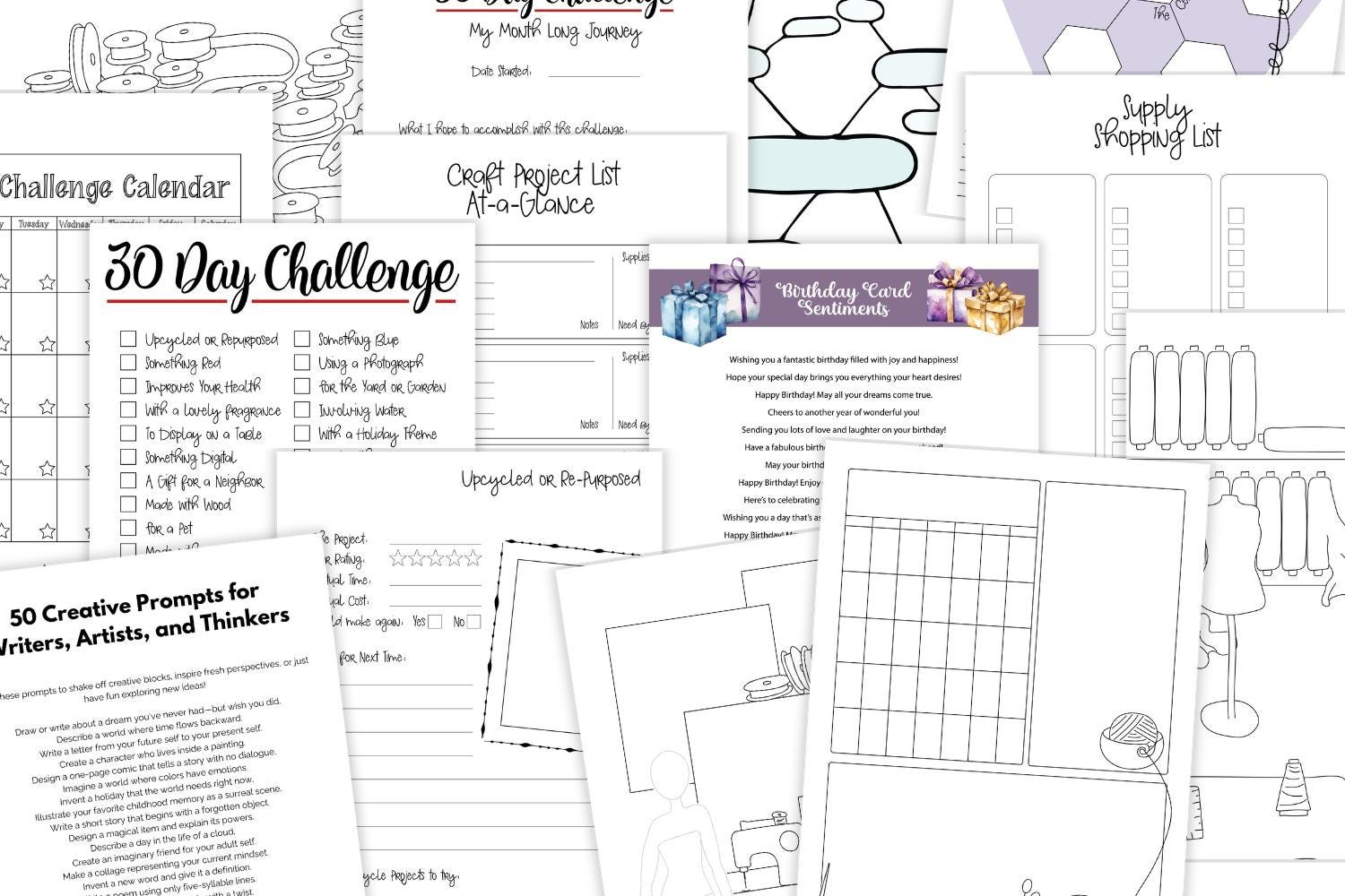 Creativity and Brainstorming Printable Planner Bundle Planning Tools ...