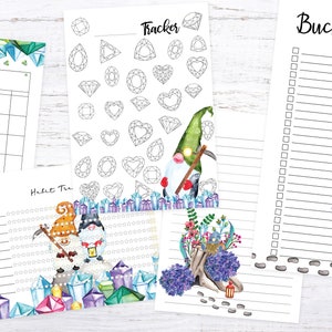 GNOME Planner Mega Bundle: Printable Gnome Planner, Planner Inserts ...