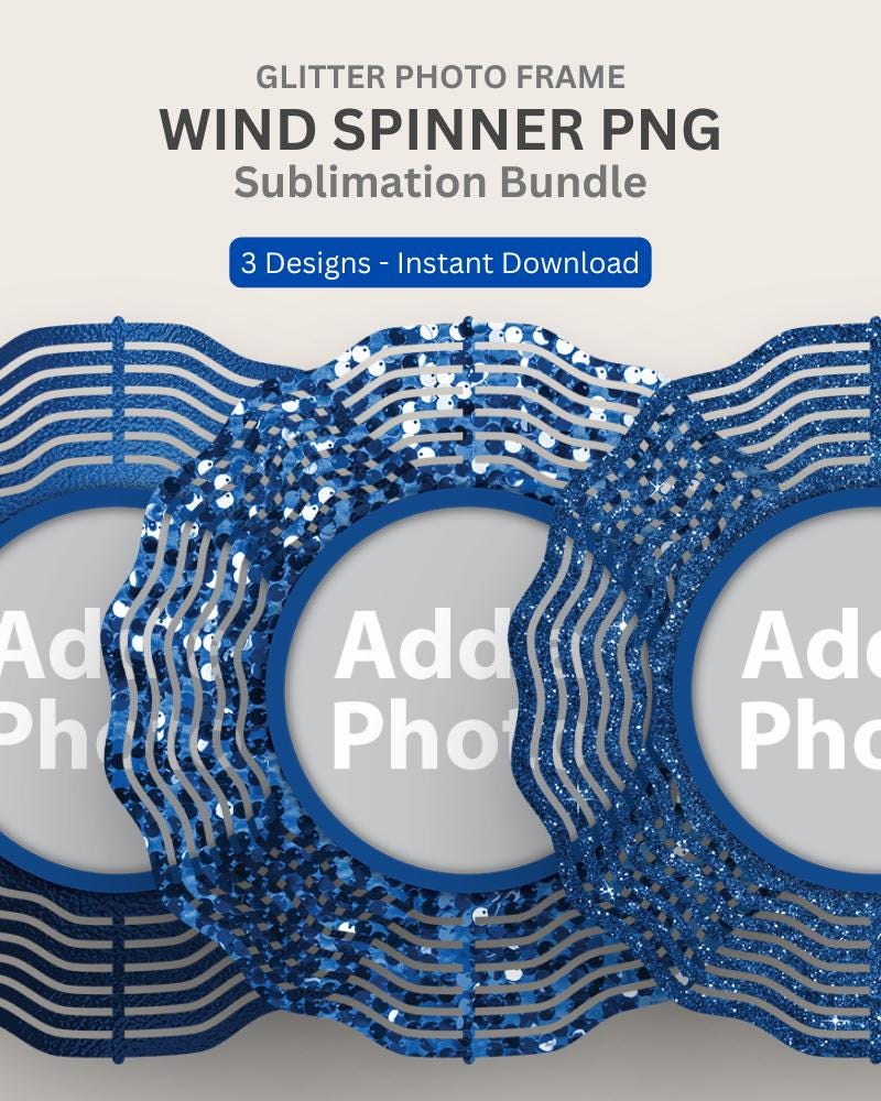 Spinner Sign Frame Photo Frame Wind Spinner Sublimation Designs PNG Hanging Spinner ...
