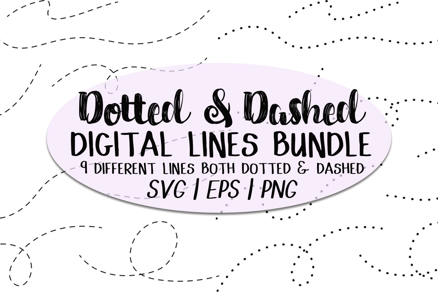 Dotted Lines & Dashed Lines SVG Bundle PNG bundle dotted line svg dashed line svg svg bundle 9 lines dotted, dashed, thick dashes