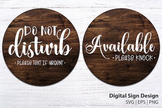 Please Do Not Disturb Door sign Second Edition - Wood Please Do Not Disturb Door sign Second Edition - Wood