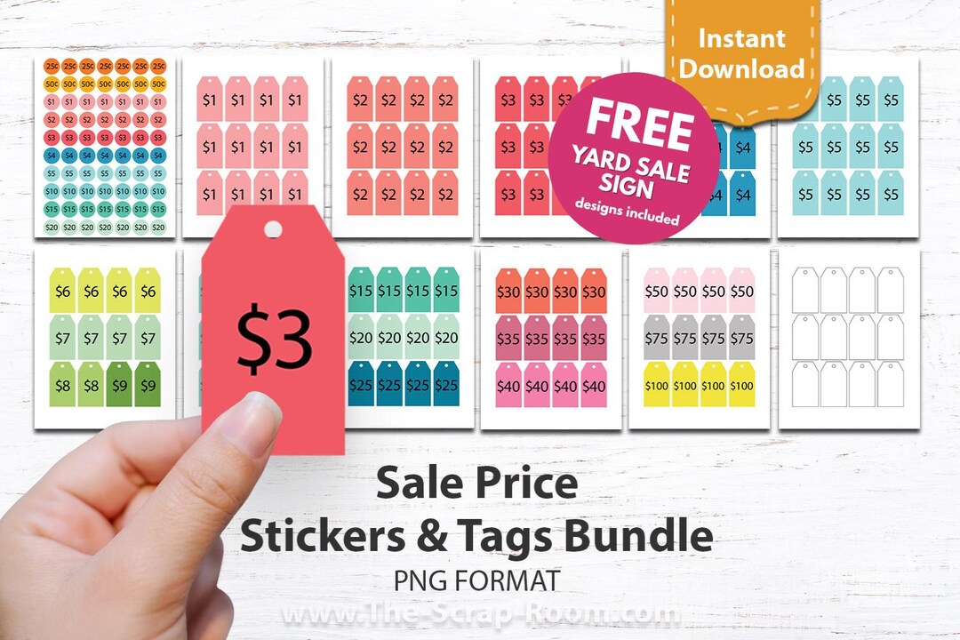 Garage Sale Price Stickers Price Tags Digital Template Bundle Print and Cut Digital Bundle for Yard Sale Estate Sale Garage Sale PNG - Etsy garage-sale-price-stickers-price-tags-digital-template-bundle-print-and-cut-digital-bundle-for-yard-sale-estate-sale-garage-sale-png-etsy