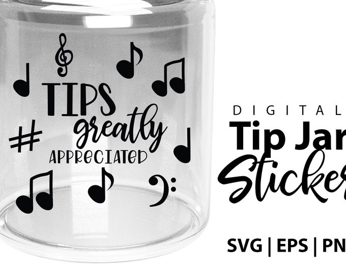 Funny Tip Jar Bubble-free Stickers, Funny Tip Jar Signs, Cute Tip Jar ...