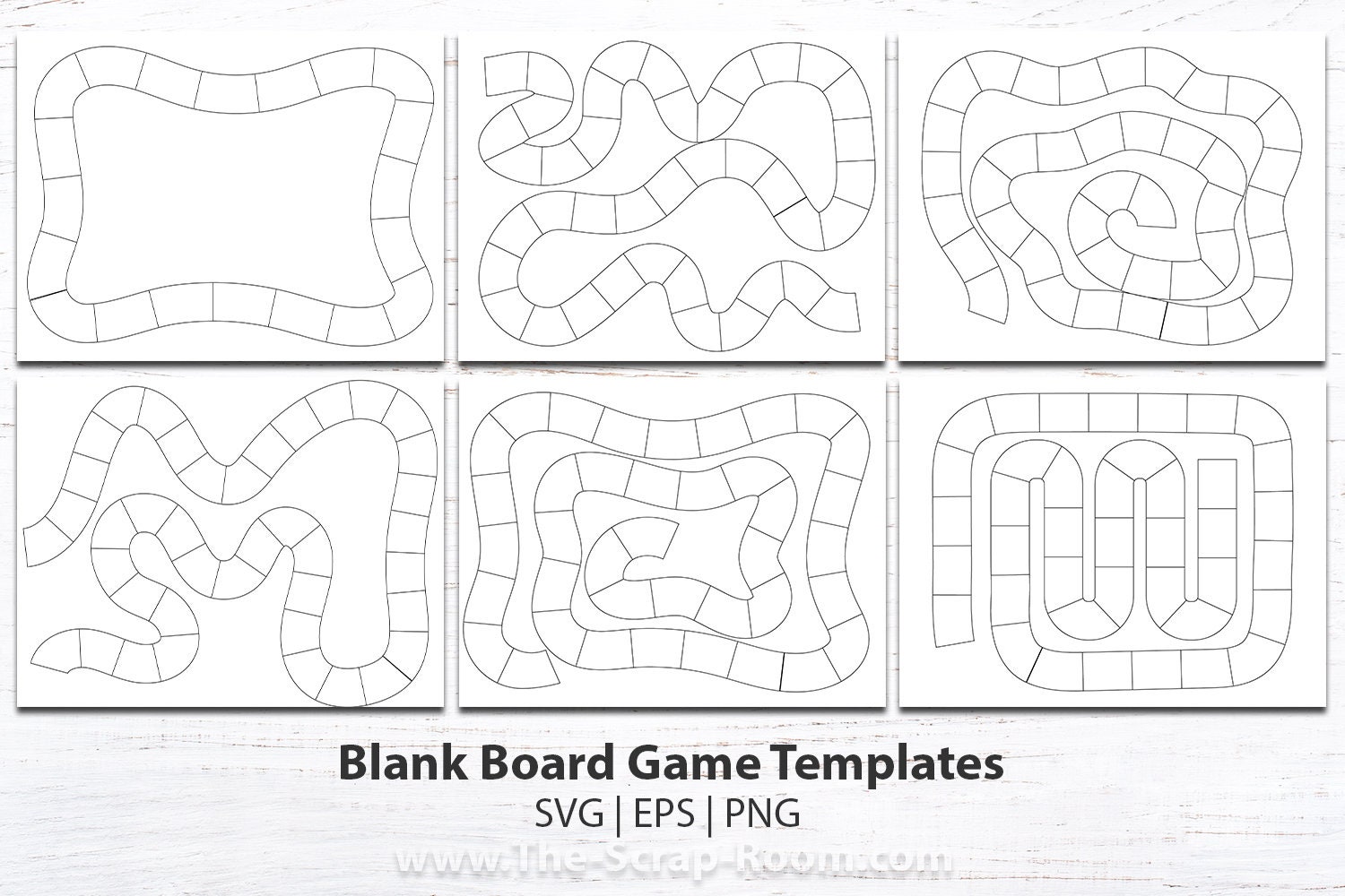 Printable Blank Board Game Templates, Game Design, Printable Game, Diy Game, Game Kit Bundle 3, Printable Gameboard Plus Cut Files - Etsy