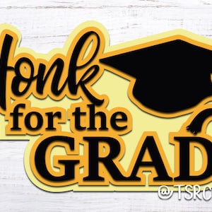 Download Graduation Cap Banner Svg Banner With Graduation Caps Grad Etsy