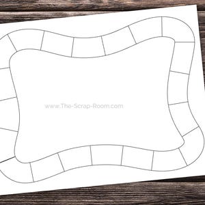 Printable Blank Board Game Templates Game Design Printable Game Diy ...