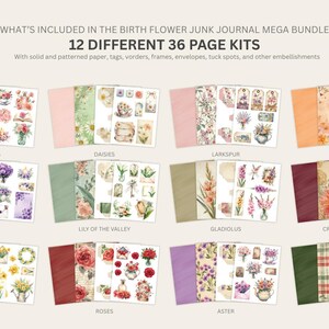 Floral Junk Journal Kit Mega Bundle Vintage Printable Ephemera ...