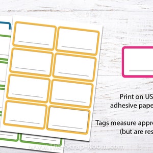 Printable Name Tag Template for Reunions Parties Events Labels 12 ...