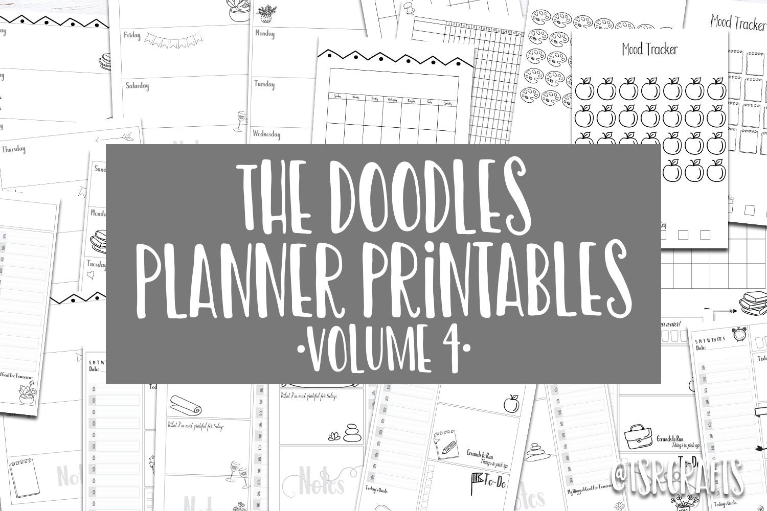 Printable Doodle Planner inserts / Journal Printables Doodle | Etsy