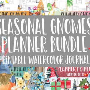 GNOME Planner Mega Bundle: Printable Gnome Planner, Planner Inserts ...