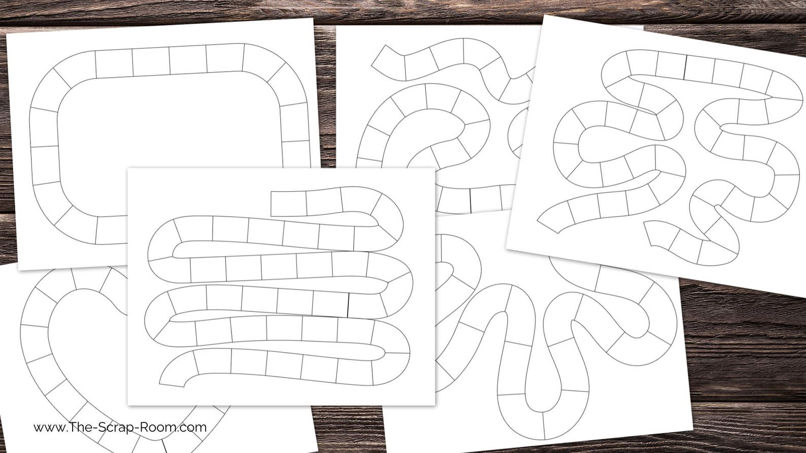 Printable Blank Board Game Templates Game Design Printable Game Diy ...