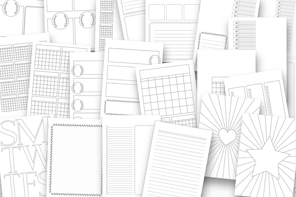 Printable Planner Templates / Printable Planner Inserts / - Etsy