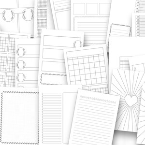 Planner Templates Printable Inserts Digital Planner Pages Daily Weekly ...