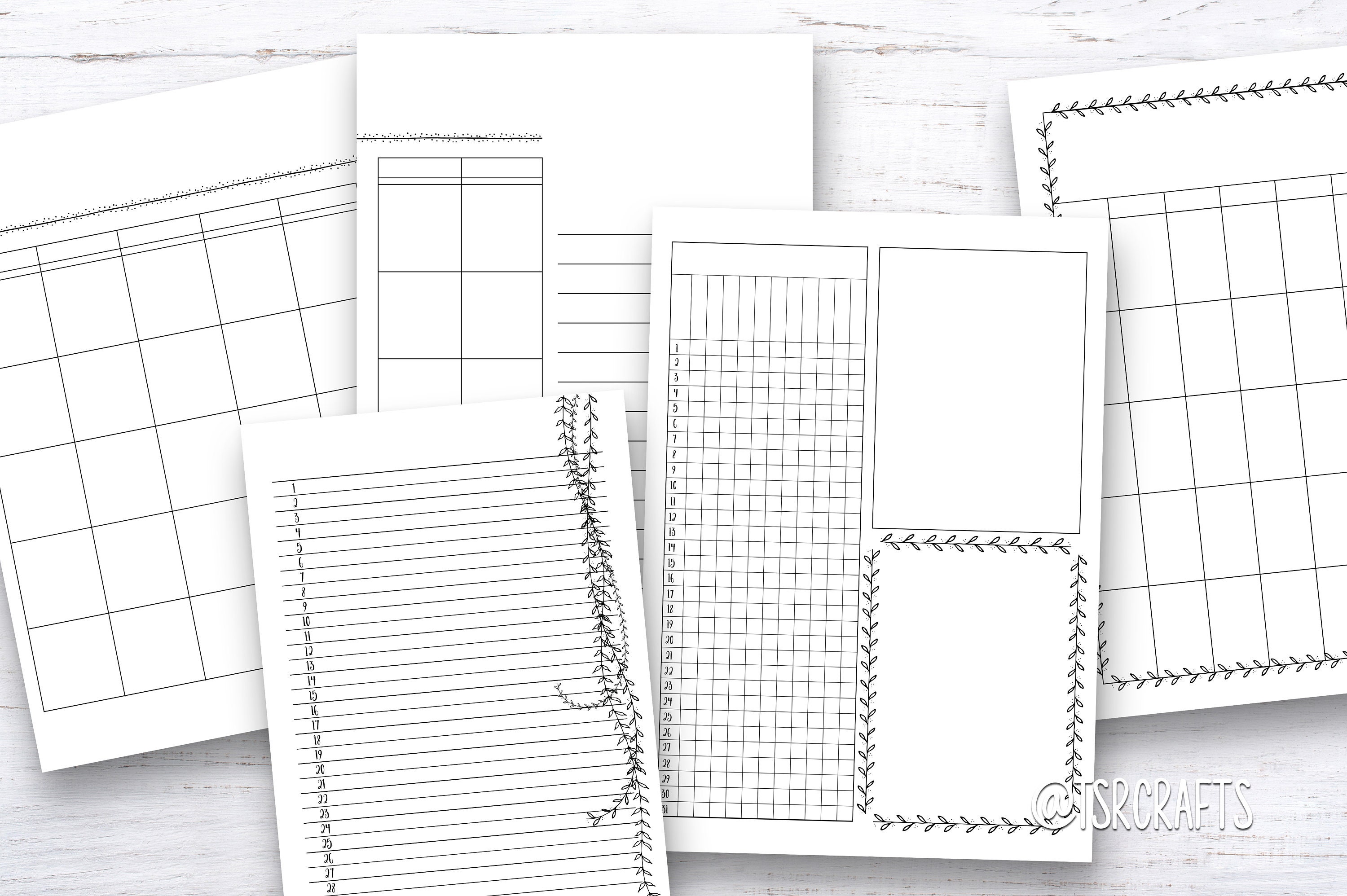Digital Planner Inserts the Templates Vol. 3 Planner Printables Planner ...