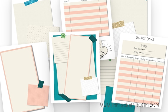 Planner / Journal Printables Color Printable Planner-green | Etsy