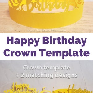 Happy Birthday Crown Template - Happy Birthday Crown Plus Happy ...
