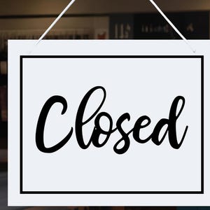 Printable Open Sign Printable Closed Sign Designs Print or Cut Pdf Svg ...