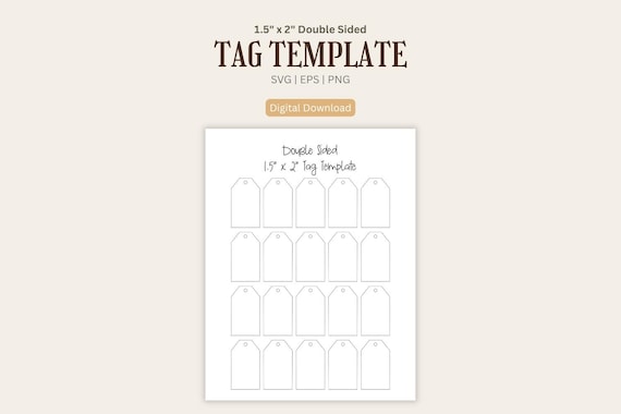 Printable Tag Template Gift Tag Hang Tag Template Blank Tag Printable Tags Editable Design Favor Gift Tag Baby Shower Gift Tag