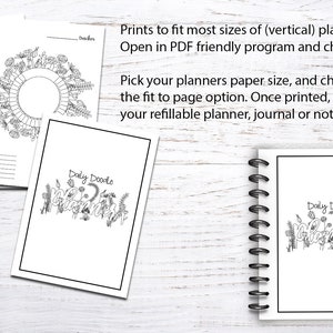 Bullet Planner Printables: Floral Planner Templates, Digital Floral ...