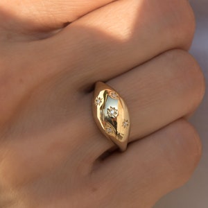 Solid gold pinky ring hotsell