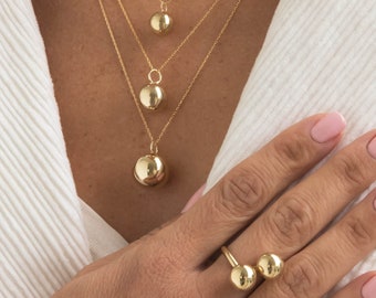14k Gold Pendant - Etsy