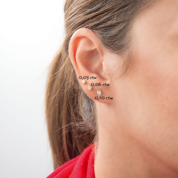 White gold shop minimalist earrings
